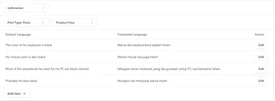 WordPress Translation Plugin - Translation Editor - After